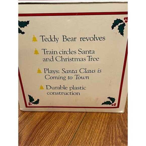 Santa Musical Motion Figurine Box Plays Santa Claus Is Coming To Town - Picture 3 of 5